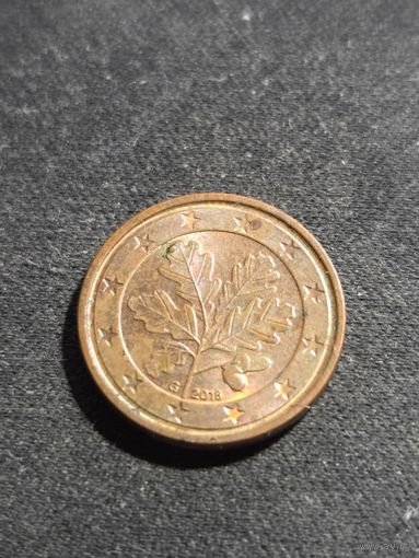Германия 1 евроцент 2018 G