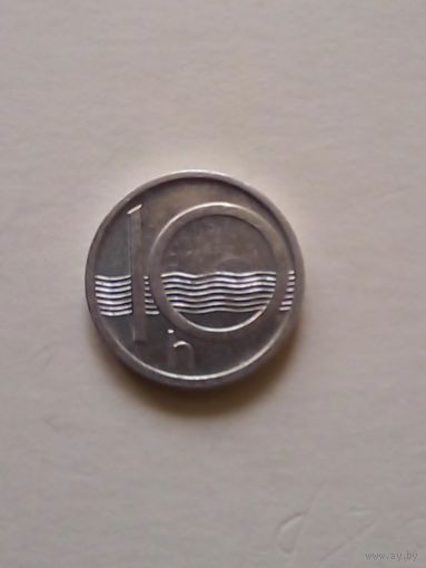 Чехия.10 геллеров 1993 г.Монетный двор Гамбург.