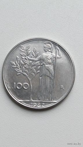 Италия. 100 лир 1982 года.
