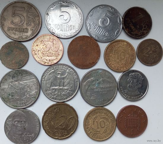 Лот иностранных монет