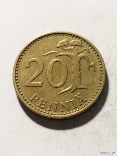 Финляндия 20 пенни 1976