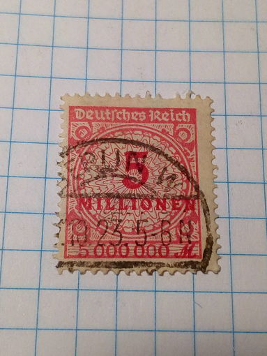 Марка Германия 1922 год