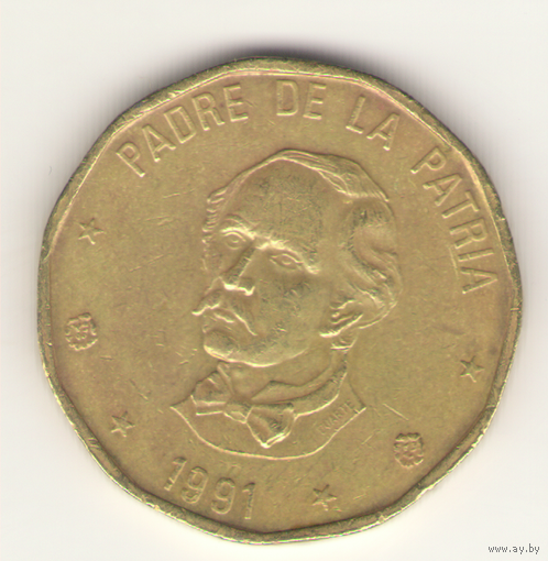1 песо 1991 г.