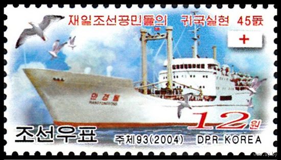 КНДР 2004 ** Транспорт Корабль
