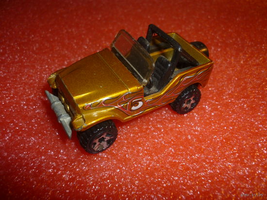 Модель авто Jeep 4х4. 1990.Mattel-HotWheels. масштаб 1:60.
