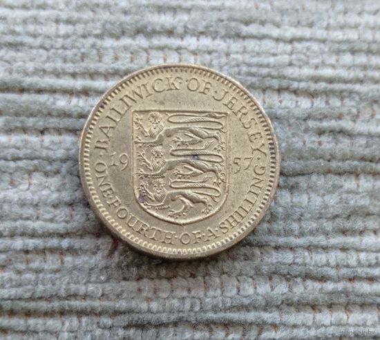 Werty71 Джерси 1/4 шиллинга 1957