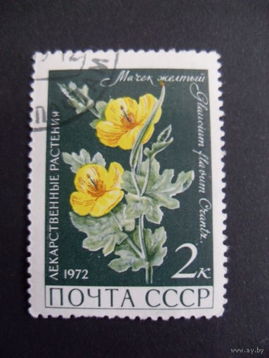 СССР. Мачек жёлтый 1972 лекарственные растения