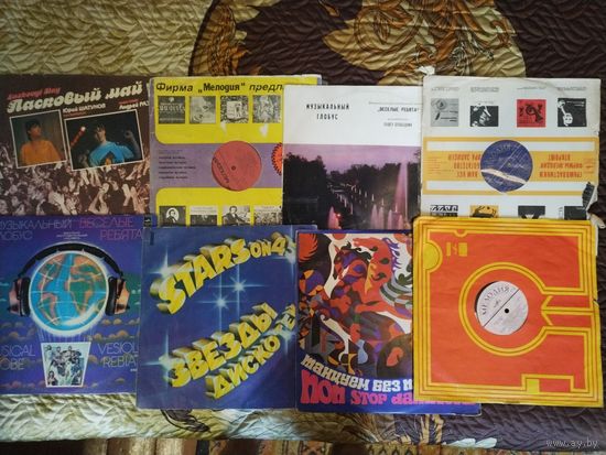 Виниловые пластинки "Ласковый май" и др.