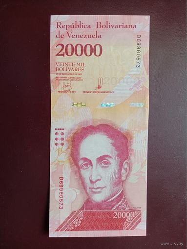 Венесуэла 20000 боливаров 2017 UNС