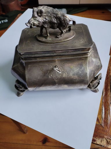 Шкатулка серебряная 84