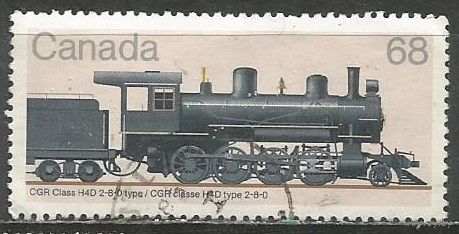 Канада. Локомотив. 1985г. Mi#983.