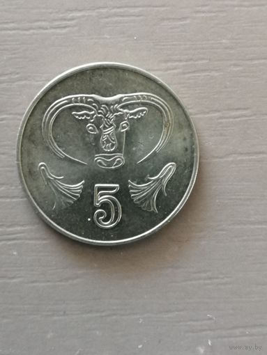 Кипр 5 центов, 2004 год, KM# 55.3