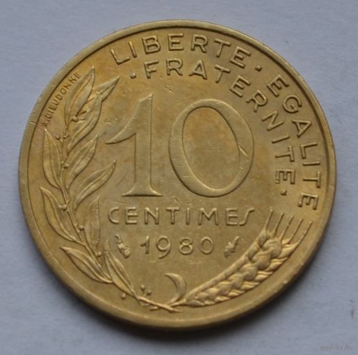 Франция, 10 сантимов 1980 г.
