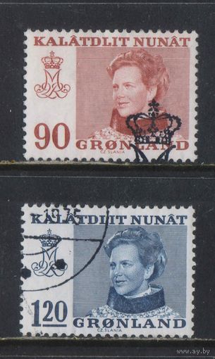 Гренландия автономия в составе Дании 1974 Маргрете II Стандарт #90-1