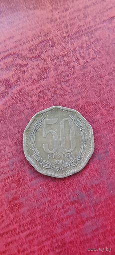 Чили 50 песос 2007