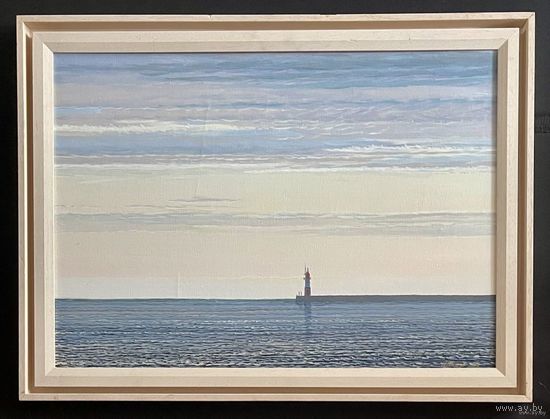 Шкарубо В.Ф "Маяк.Сочи", 2007г. Холст, масло. Размер с родной рамой 60х80 см.