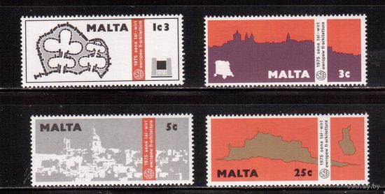Мальта-1975, (Мих.514-517) ** ,   Архитектура,(полная серия)