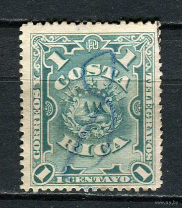 Коста-Рика - 1892 - Герб 1С - [Mi.29] - 1 марка. Гашеная.  (LOT Gs31)-T3P48
