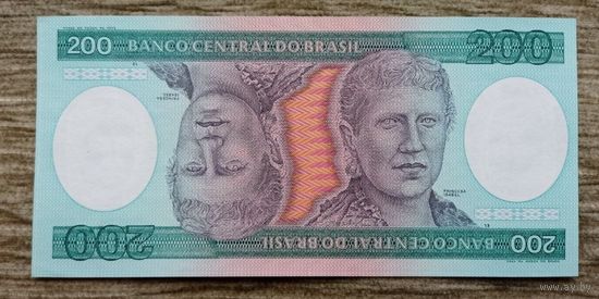 Werty71 Бразилия 200 крузейро 1981 - 1984 UNC банкнота