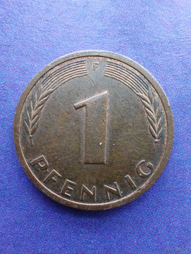 Германия ФРГ 1 пфенниг 1990 F