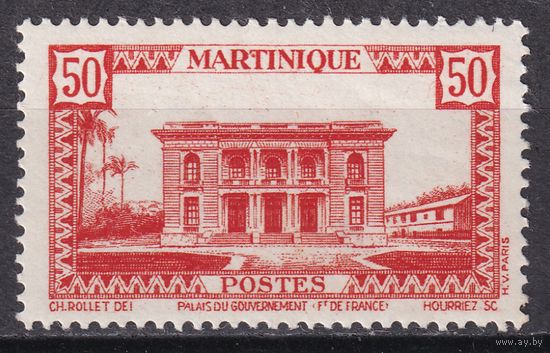 26.FrK. Франция. Колонии. Мартиника. Местные мотивы. 1942/44 гг. 50C. Mi.#195.