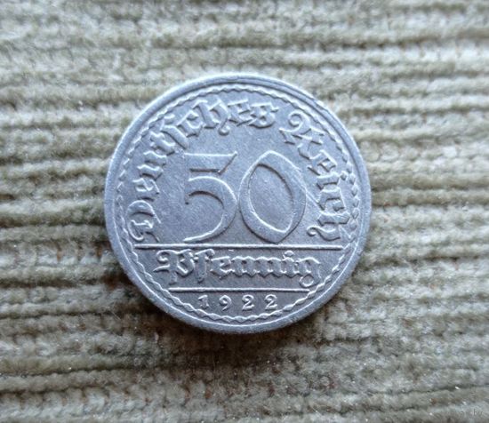 Werty71 Германия 50 пфеннигов 1922 Е E
