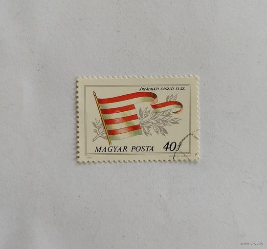 Марка Венгрия 1981 год. Флаг.