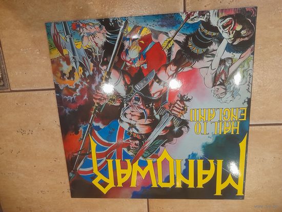 MANOWAR "HAIL TO ENGLAND" 1984/?  reissue LP E.U. MUSIC FOR NATIONS MFN-19 MINT