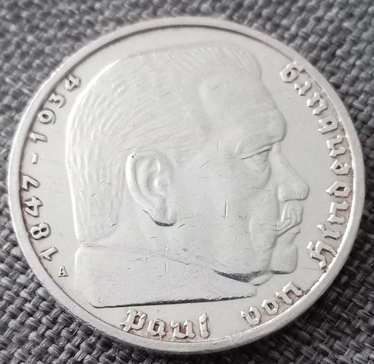 5 рейхсмарок 1939 А
