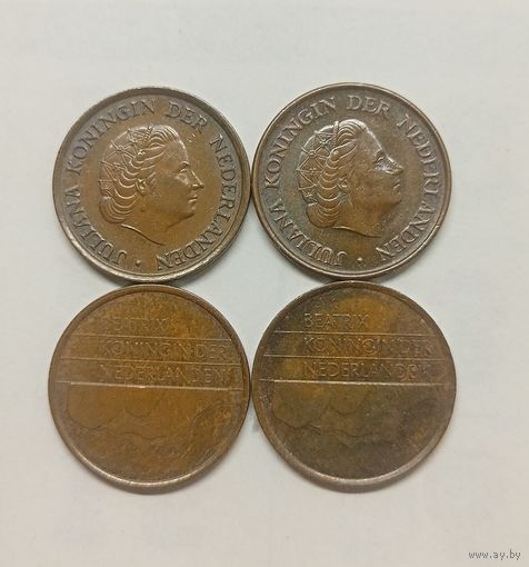 Нидерланды 5 центов,1967 год.1980 год. 1984 год.1988 год