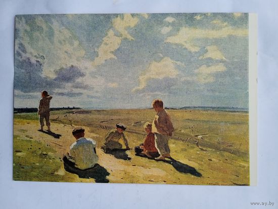 Дети. Чепцов. Дети в поле