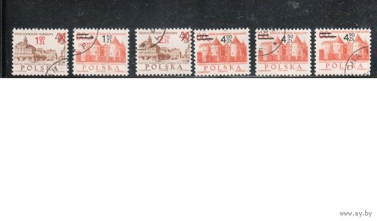 Польша-1972,(Мих.2195-2200)  гаш.  , Стандарт, Надп. (полная серия)