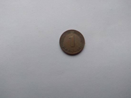 1 пфеннинг 1992 года. ФРГ. А