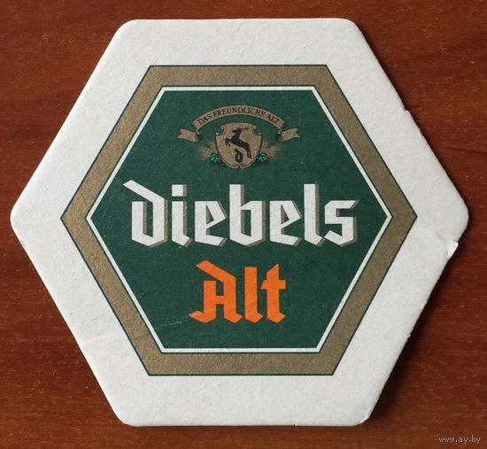 Подставка под пиво Diebels No 4