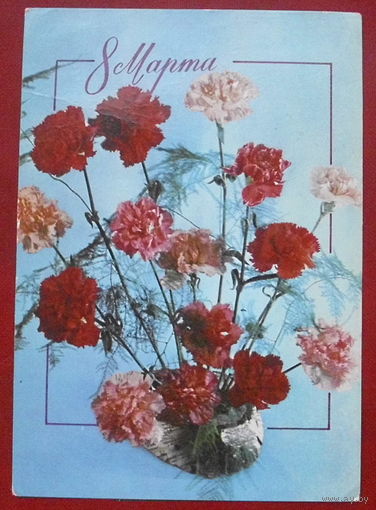 8 марта! Подписанная. 1977 года. Фото Баранникова. 889.
