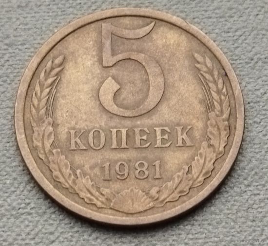 СССР  5 копейки, 1981