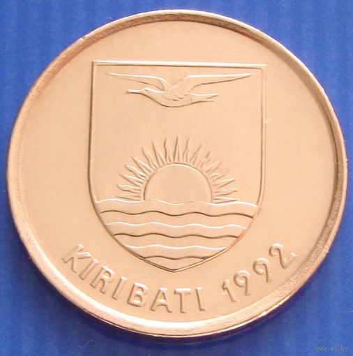 Кирибати. 1 цент 1992 год  KM#1а "Птица Фрегат"