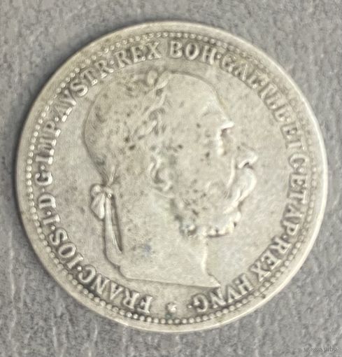 Монета Австро-Венгрия 1 крона 1894 год. Франц Иосиф I. Серебро