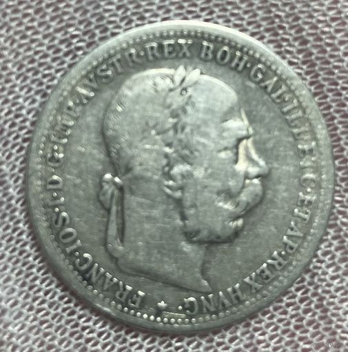 Монета Австро-Венгрия 1 крона 1894 год. Франц Иосиф I. Серебро