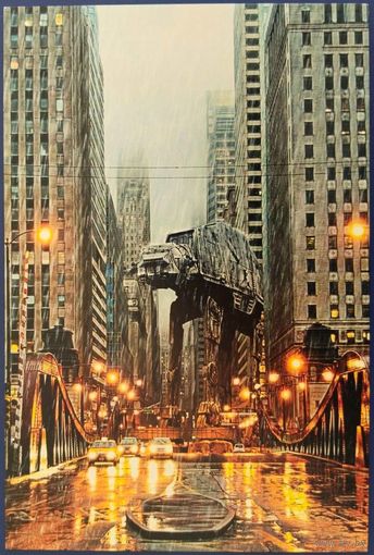 AT-AT в Чикаго. (All Terrain Armored Transport, Вездеходный бронированный транспорт)Tony Bamber. Россия.