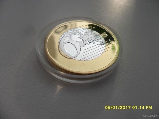 6 Евро - сувенирная, /27/