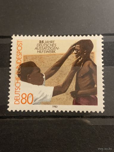 ФРГ 1982. 25 летие борьбы с проказой