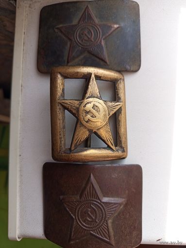 Пряжки ВС СССР под реставрацию.
