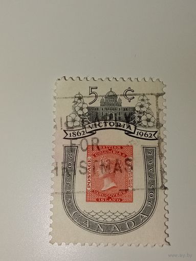 Канада 1962 год  Столетие основания города Виктория, Британская Колумбия 1862–1962