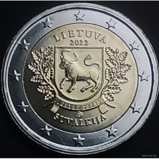 Литва 2 евро, 2022 Литовские этнографические регионы - Сувалкия UNC