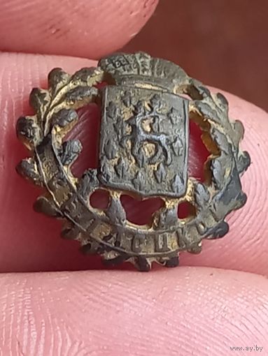 Накладка или петличный знак Седлецкой губернии , Царство Польское , РИ , с 1 рубля, без мц