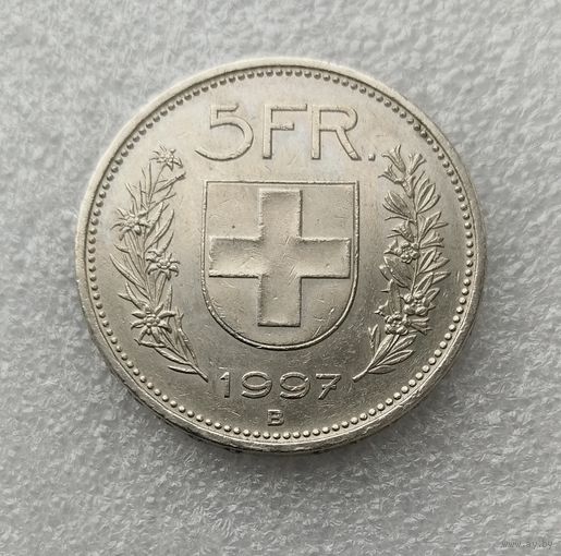 5 франков Швейцария 1997 года