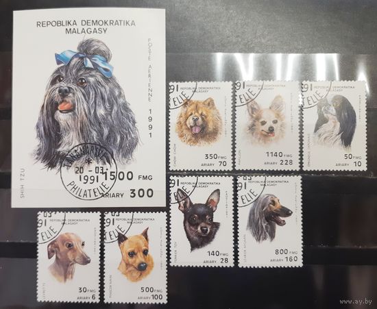 Мадагаскар. 1991 год. Фауна. Собаки (1233)