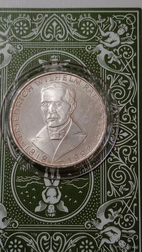 Германия 5 марок серебро 1968 Райффайзен