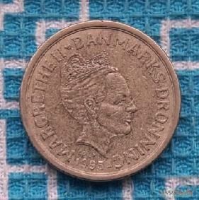 Дания 10 крон 1995 года, AU. Маргрет II. Львы. Корона.